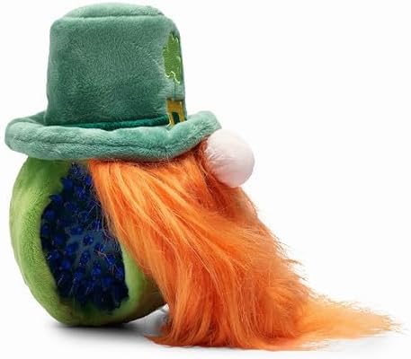 Flourish Pets 2 in 1 Multi-Layer Chew Toy for Active Dogs | Non-Toxic BPA Free Double Stitched Soft Fabric Exterior Dog Toys | Long-Lasting Dog Plush Toys – Leprechaun 3.5"