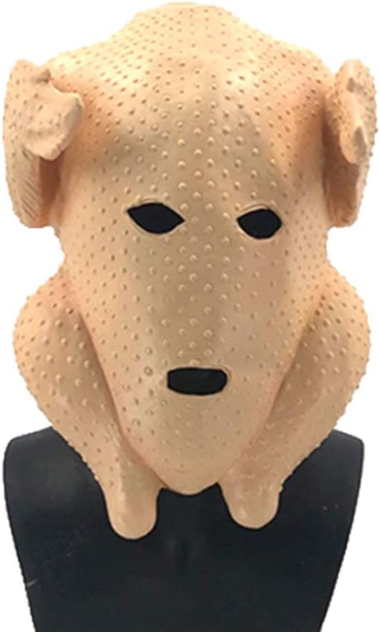 HENGYUTOYMASK Animal Realistic Mask Latex Full Head Turkey Costume Halloween Thanksgiving Party Masks