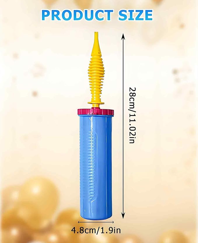 5 Piece Balloon Pump Hand, Two-Way Dual Action Manual Pump Handheld for Small Animal Foil Balloons