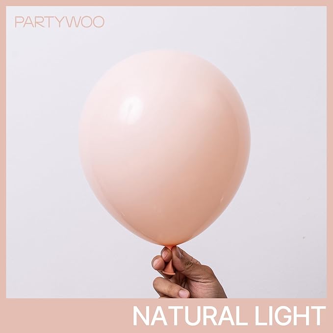 PartyWoo Pastel Orange Balloons 127 pcs Different Sizes of 36 18 12 10 5 Inch Baby Pale Light Pink Peach Latex Balloon Arch Kit Garland for Wedding Baby Shower Birthday Party Decorations Orange-Q02