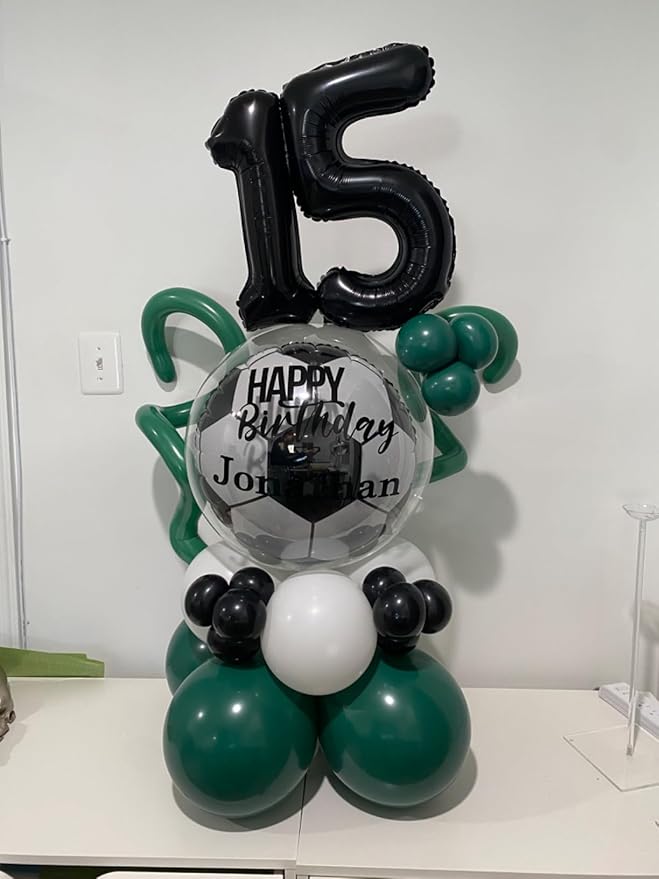 Balloon Numbers 40 Inch 5 Ballon for 5th Birthday Decorations, 15 25 35 50 Big Black Number Balloons for Wedding Photo Shoot Party Decor