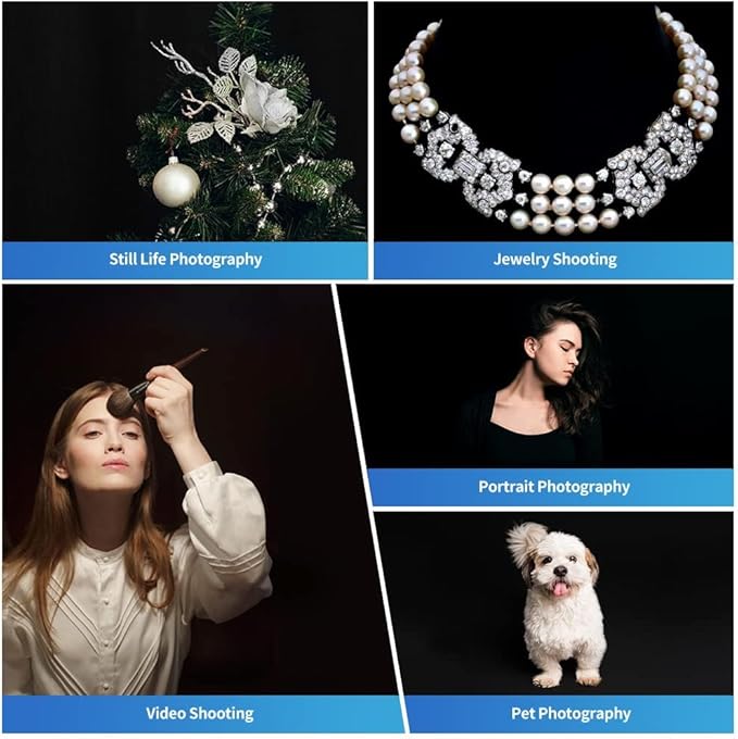 HEMMOTOP Black Backdrop Curtain, 5x6.5 ft Black Photo Backdrop for Photoshoot, Party, Video Recording, Back Drop Background Cloths Polyester Fabric, for Photography, Birthday (Backdrop only)