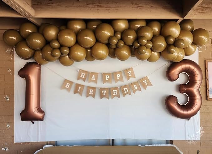 40 Inch Coffee Brown Numbers 9 Balloon, Balloons Decorations for 9 19 90 Birthday Party, Engagement, Wedding, Graduations, Photo Shoot Supplies