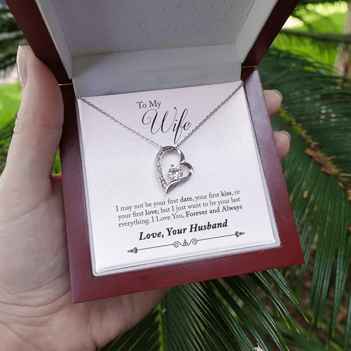 Birthday Gifts for Wife from Husband | Soulmate Necklace with Heartfelt Message Card & Box | Anniversary, Birthday, Christmas or Valentine’s Day Gift for Girlfriend, Fiancée