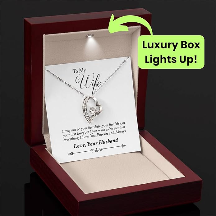Birthday Gifts for Wife from Husband | Soulmate Necklace with Heartfelt Message Card & Box | Anniversary, Birthday, Christmas or Valentine’s Day Gift for Girlfriend, Fiancée