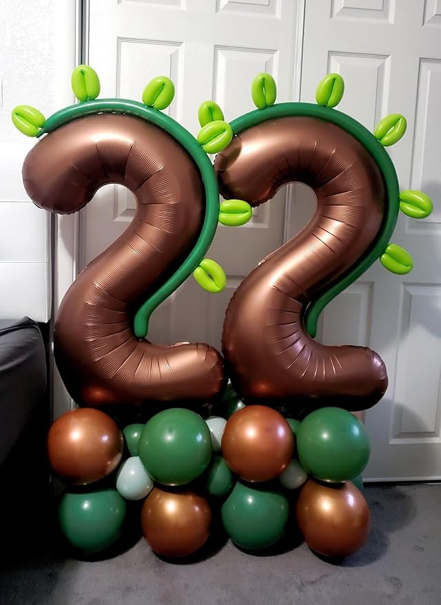 40 Inch Coffee Brown Numbers 9 Balloon, Balloons Decorations for 9 19 90 Birthday Party, Engagement, Wedding, Graduations, Photo Shoot Supplies