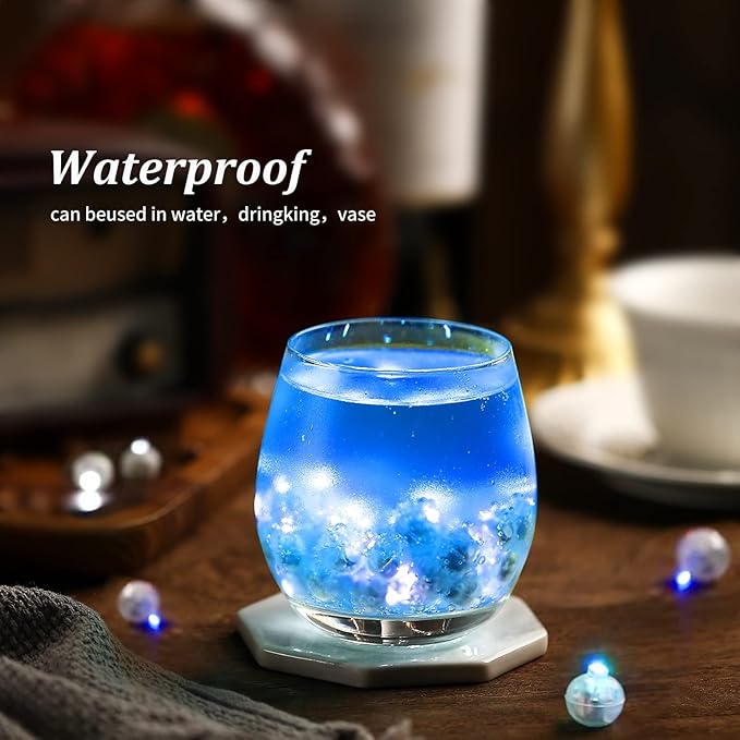 ZGWJ 50PCs Mini Led Lights for Paper Lantern, Blue Led Balloons Light up Balloons for Neon Party Lights Easter Eggs Christmas Halloween Birthday Party Wedding Decoration