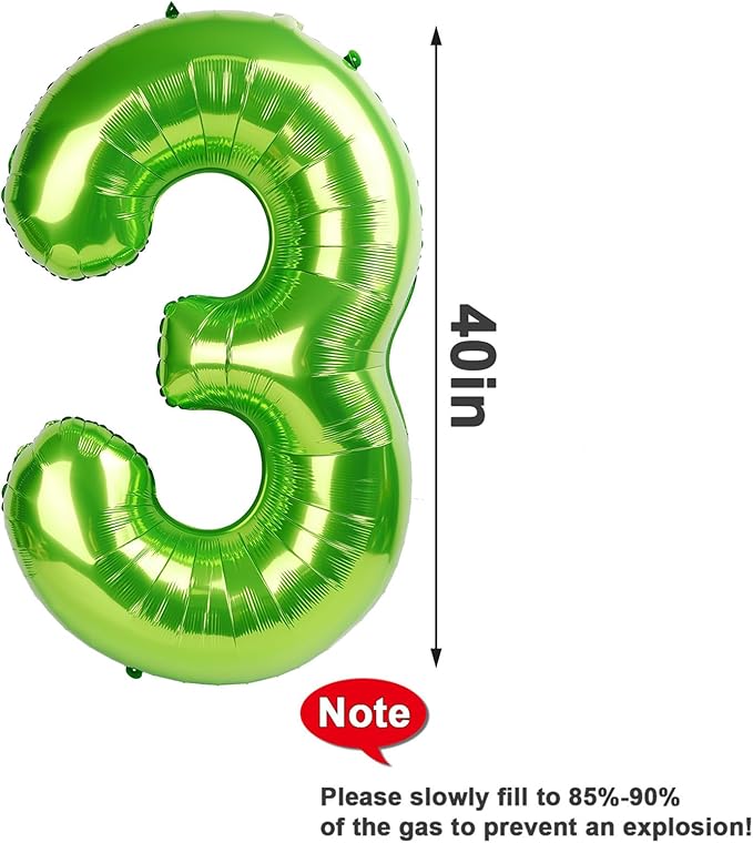 Number Balloons 1, 40 Inch One Balloons for 1st Birthday Girl Boy 1 11 21 Party Decorations Baby Shower Photo Shoot, Light Green 1 Balloon