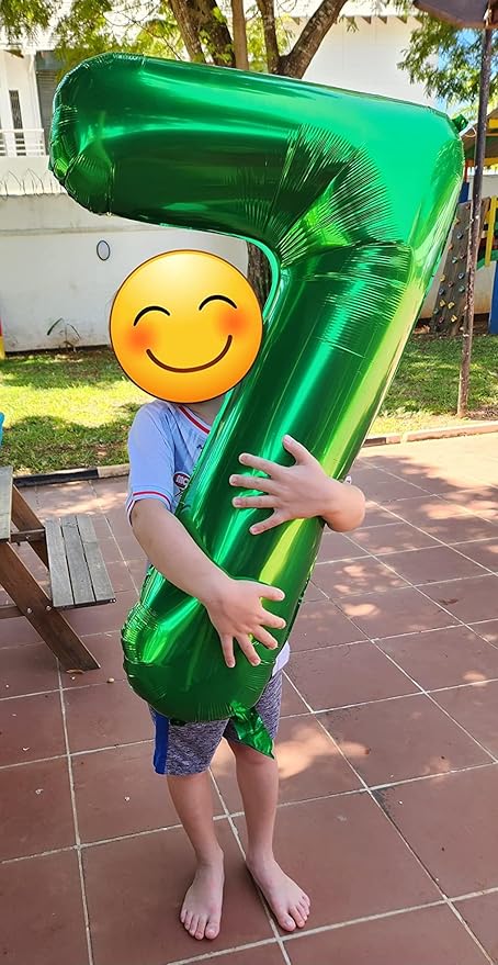 Balloon Numbers 40 Inch 5 Ballon for 5th Birthday Decorations, 15 25 35 50 Big Dark Green Number Balloons for Wedding Photo Shoot Party Decor