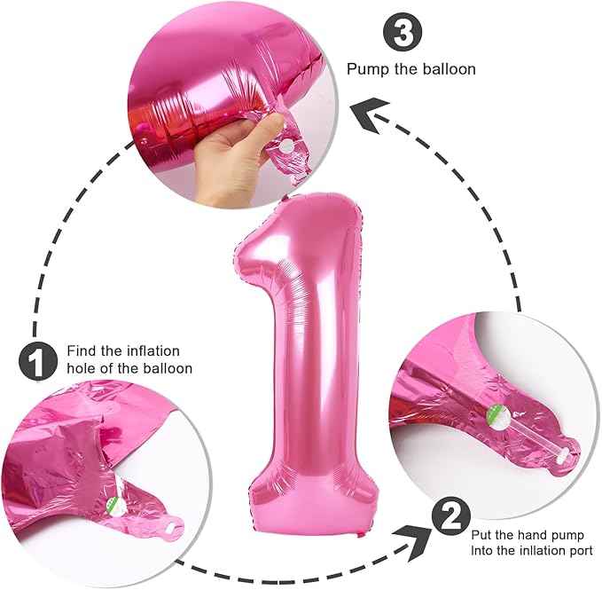 40 Inch Number 7 Balloon, 6 7 Birthday Decorations, Pink Seven Birthday Decor, 7 17 27 70 Year Old Balloon Number for Engagement, Wedding, Graduations