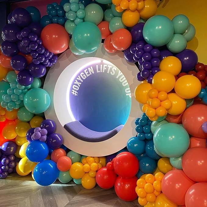 KALOR 12 Inch Retro Orange Balloons, 50 Pcs Latex Helium Balloons for Kid's Birthday Party, Baby Shower, Wedding, Graduate Party Decorations