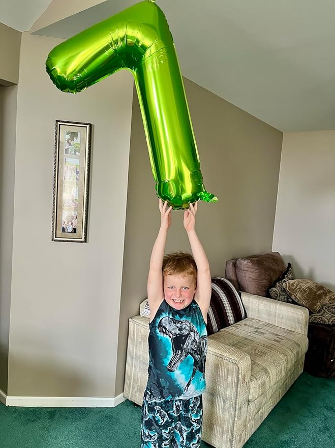 2 Numbers Balloon 40 Inch Light Green Two Balloon Number Birthday Decor, 2nd 12 21st Party Celebration Decorations Graduations Wedding Baby Shower