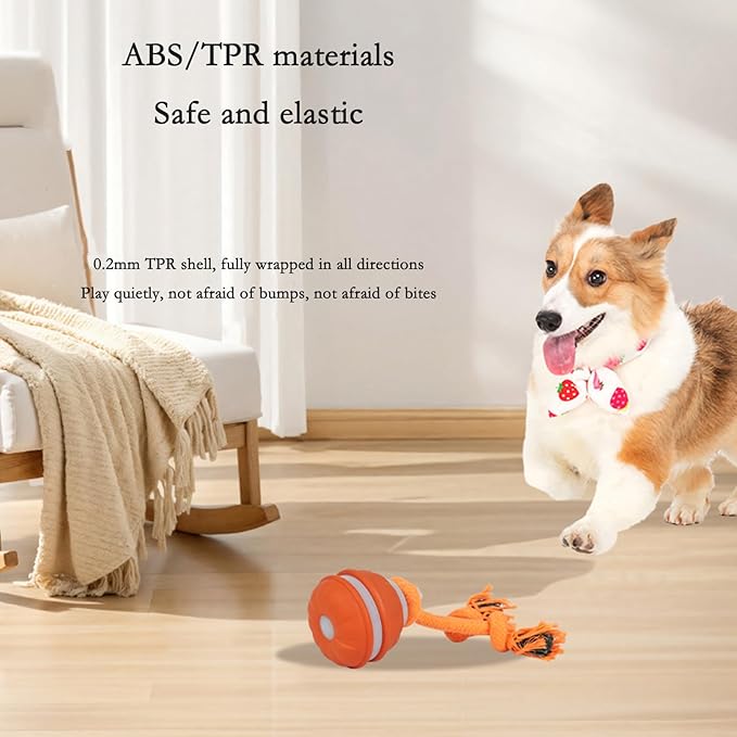 IIEFFJL Interactive Dog Toys for Small Dogs – Peppy Pet Ball & Chase Buddy Dog Toy Active Rolling Puppy Toys to Keep Them Busy, Daily Training Interactive Puppy Toys