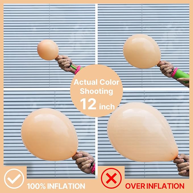 PartyWoo Nude Balloons 155pcs Different Sizes of 18 12 10 5 Inch Apricot Boho Fall Neutral Balloon Arch Kit Garland for Graduation Birthday Boy Baby Shower Theme Party Decorations Brown-F05