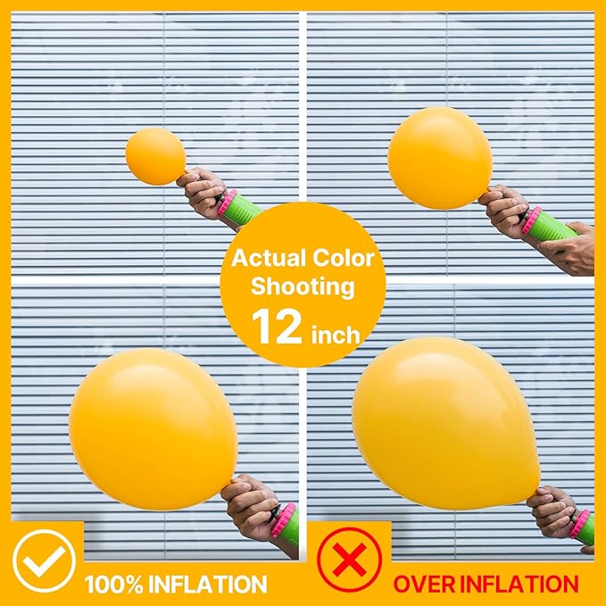 PartyWoo Mustard Yellow Balloons 127 pcs Different Sizes of 36 18 12 10 5 Inch Fall Color Orange Yellow Balloon Arch Kit Garland for Graduation Thanksgiving Birthday Party Decorations Orange-Y10