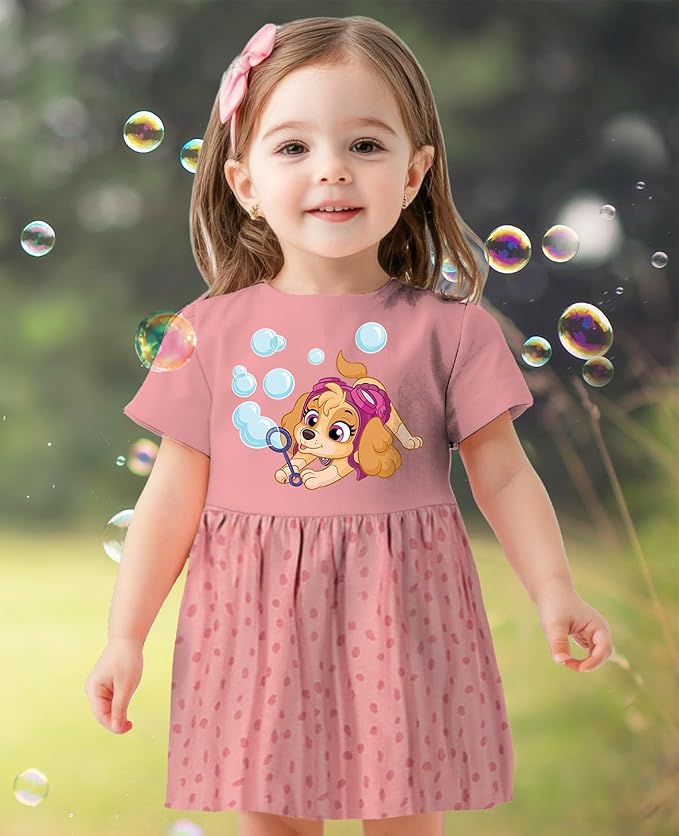 Tstars Paw Patrol Skye Girl Dress - Toddler Spring Summer Outfit - 1st 2nd 3rd 4th Birthday Dresses for Girls