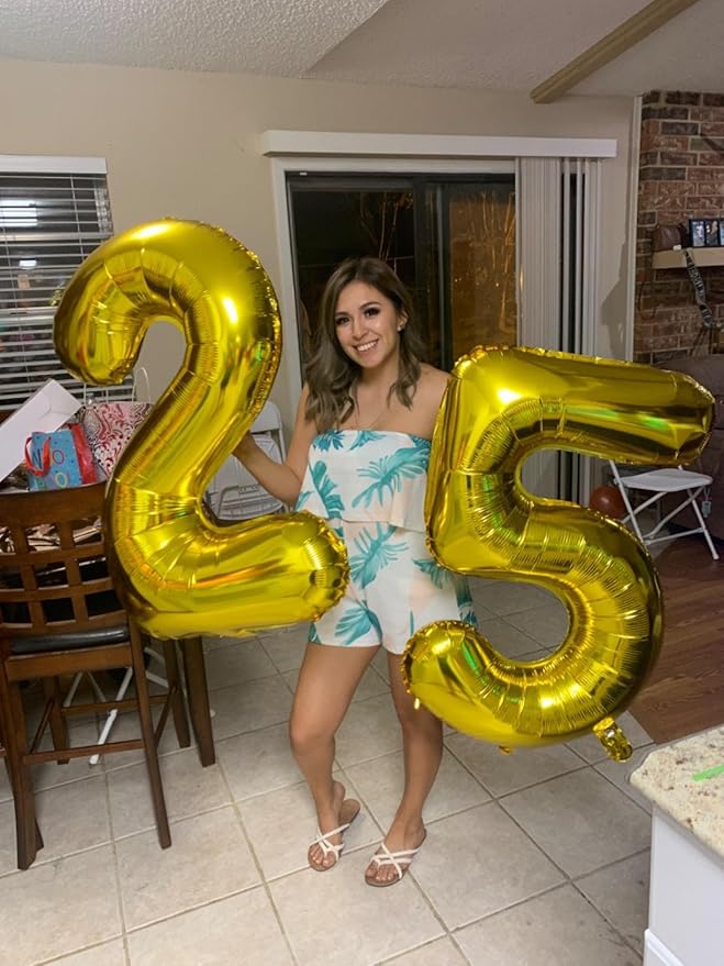 40 Inch Gold Numbers 9 Balloon, Balloons Decorations for 9 19 90 Birthday Party, Engagement, Wedding, Graduation, Photo Shoot Supplies