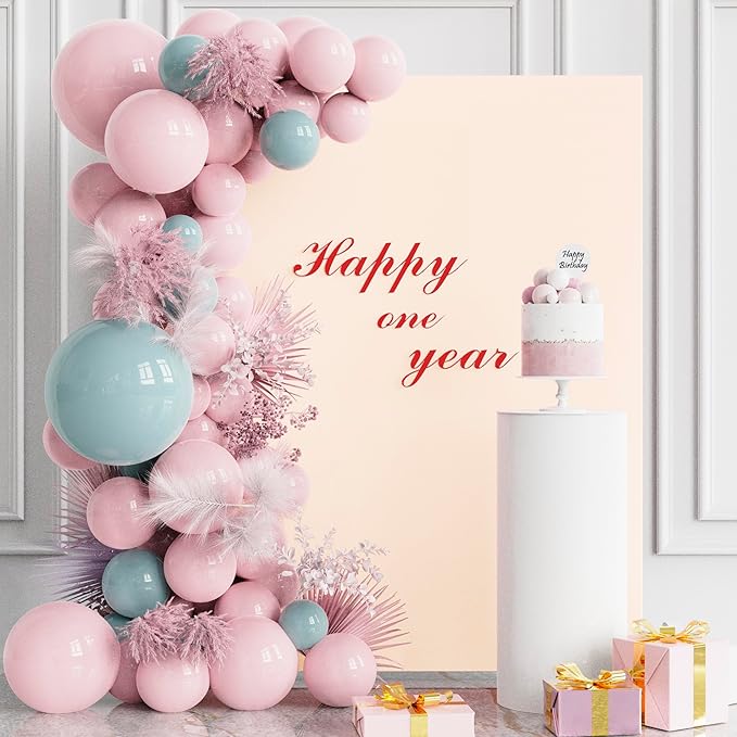 Wokceer Wedding Arch - Beige 6.6x5.2FT Square Backdrop Covers Spandex Fitted Balloon Arch Covers Stretchy Backdrop for Birthday Party Wedding Ceremony Banquet Decoration