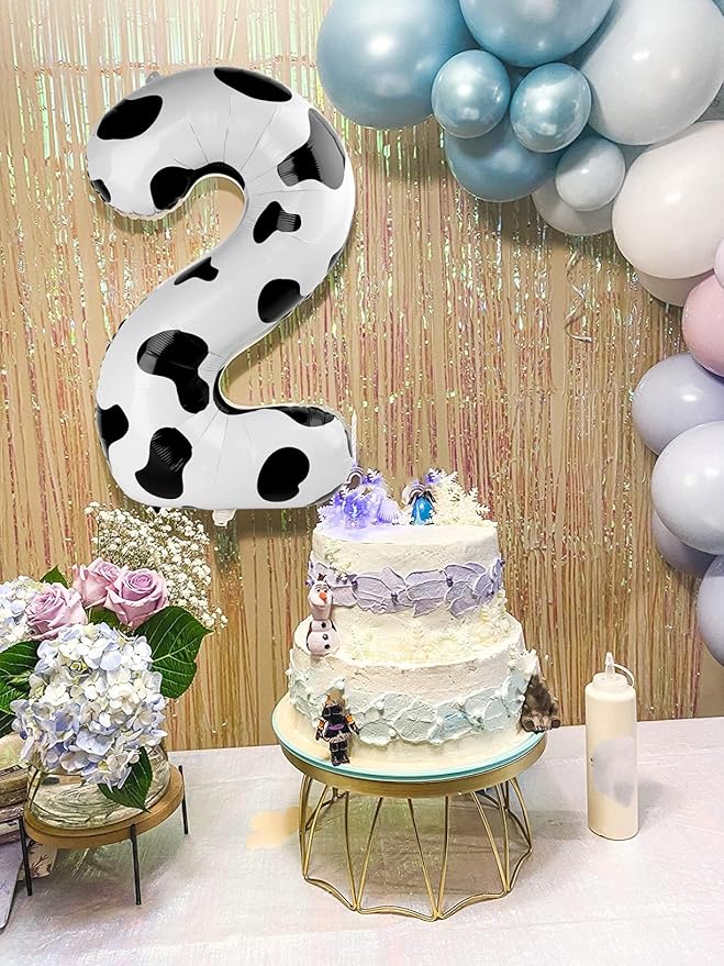 Number Balloons 1, 40 Inch One Balloons for 1st Birthday Girl Boy 1 11 21 Party Decorations Baby Shower Photo Shoot, White Black 1 Balloon