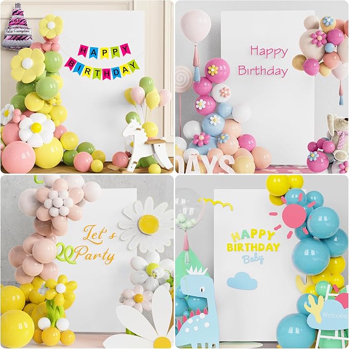 Wokceer Wedding Arch Cover White 6.6x4FT Square Arch Backdrop Covers Spandex Fitted Balloon Arches Covers Stretchy Backdrop for Birthday Party Wedding Ceremony Banquet Decoration