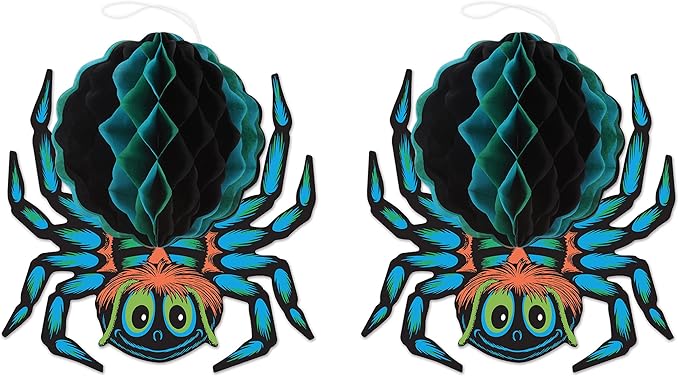Vintage Halloween Tissue Spider - Pack of 2