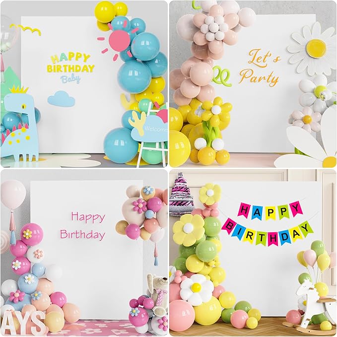 Wokceer Wedding Arch Cover White 6.6x5.2FT Square Arch Backdrop Covers Spandex Fitted Balloon Arches Covers Stretchy Backdrop for Birthday Party Wedding Ceremony Banquet Decoration