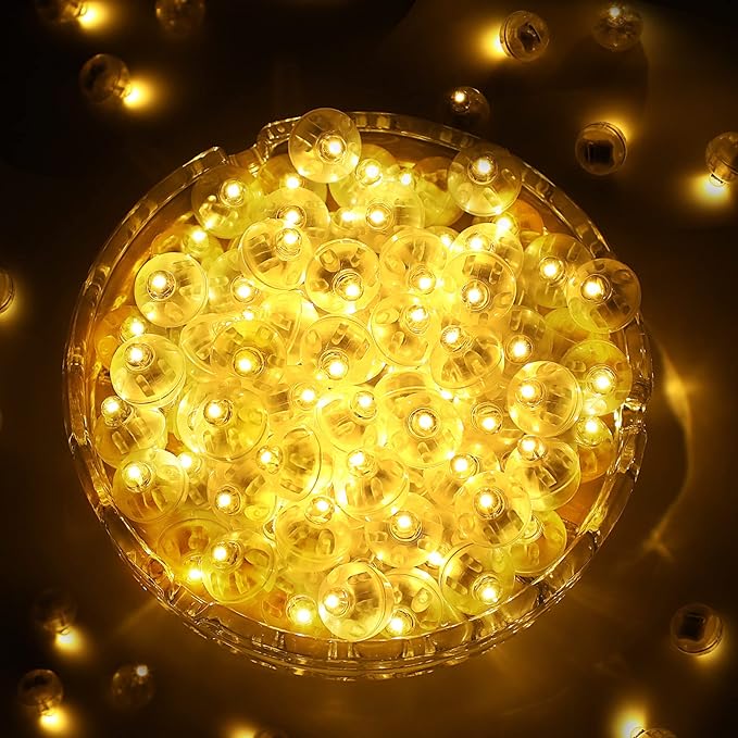 ZGWJ 50PCs Flash Mini Led Lights for Paper Lantern, Led Balloons Light up Balloons for Neon Party Lights Easter Eggs Christmas Halloween Birthday Party Wedding Decoration