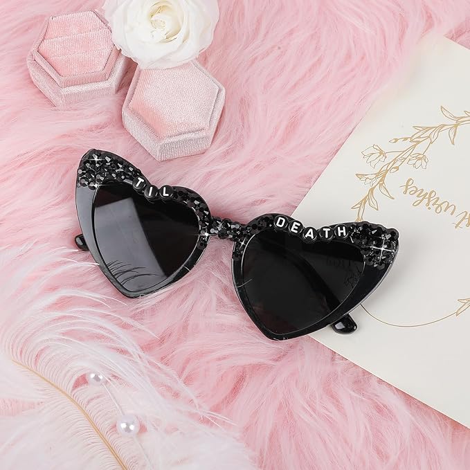 YOGFIT Heart Sunglasses for Women Fashion Classic Love Eye Protection Sunglasses Vintage Cute Heart Sunglasses…