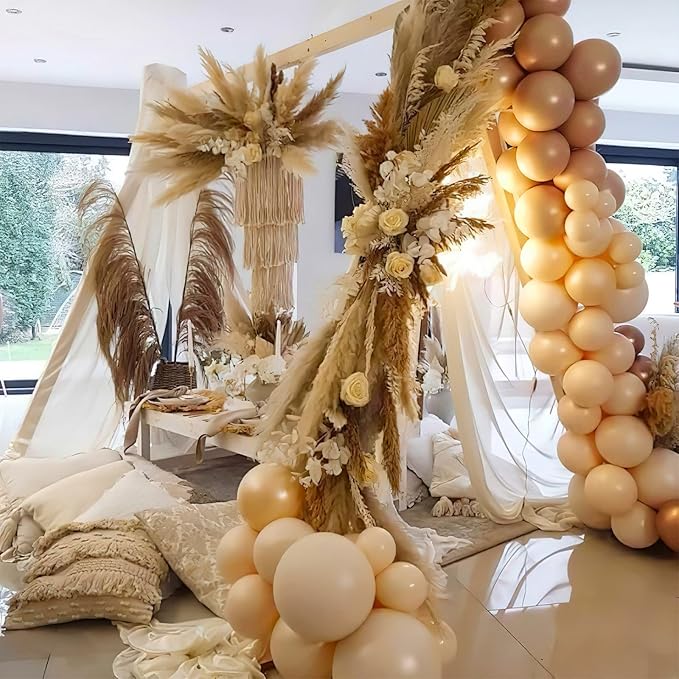 PartyWoo Nude Balloons 127 pcs Different Sizes of 36 18 12 10 5 Inch Beige Apricot Balloon Arch Kit Garland for Thanksgiving Graduation Baby Shower Neutral Boho Theme Party Decorations Nude-Y103