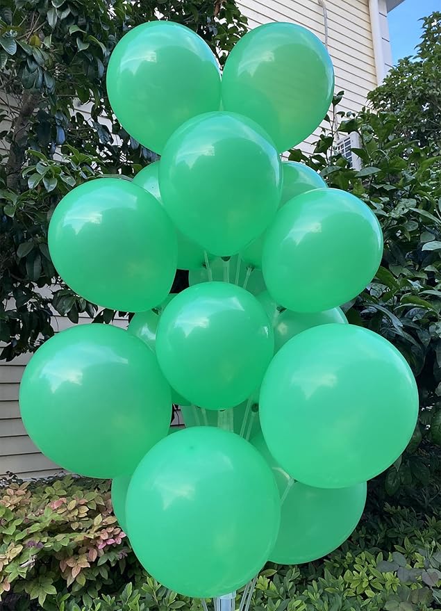 100 Pcs Latex Balloons in Assorted 12 and 10 Inch Sizes - Perfect for Christmas, St. Patrick's Day, Graduation,Baby Showers, Birthday Party Decorations
