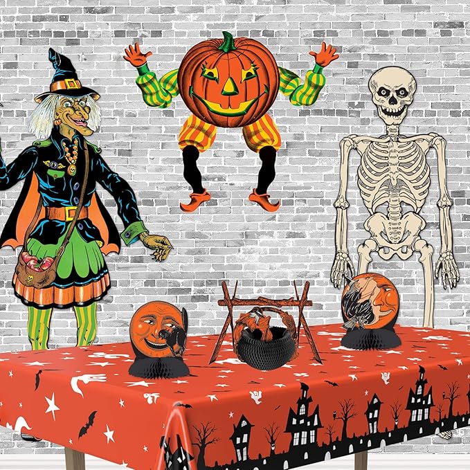 Vintage Halloween Jointed Goblin Pack of 2